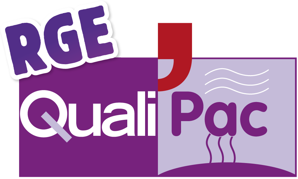Logo officiel QualiPAC RGE — certification pompes à chaleur