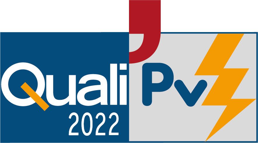 Logo officiel QualiPV RGE — certification photovoltaïque